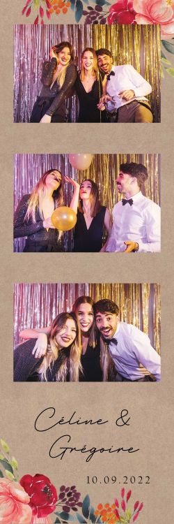photobooth selfie borne événement craft fleurs