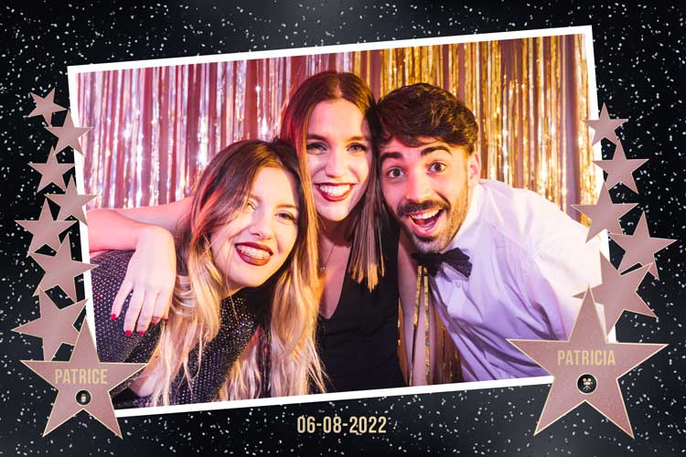photobooth selfie borne événement fête hollywood stars
