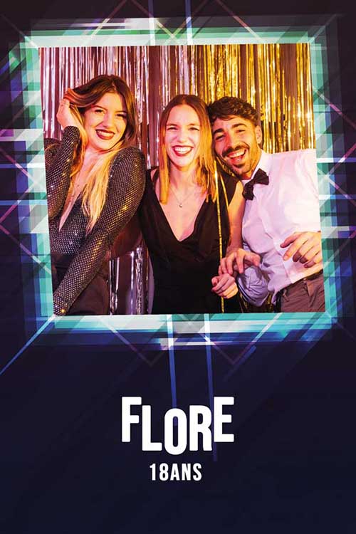 photobooth selfie borne événement néon moderne