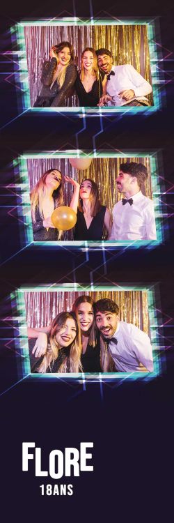 photobooth selfie borne événement néon moderne