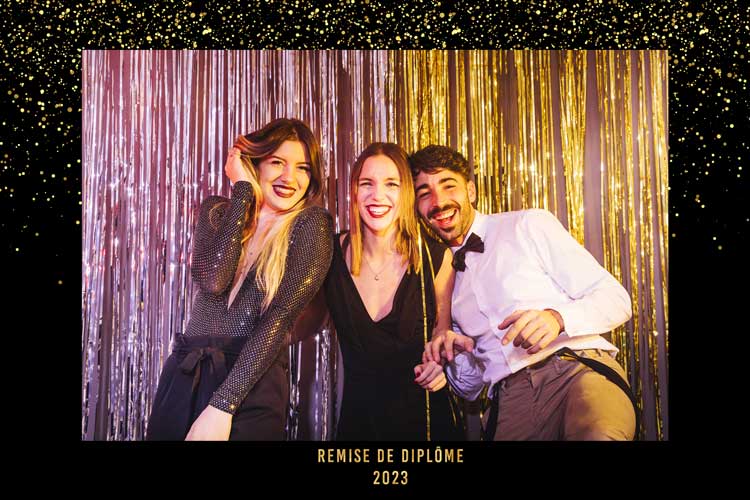 photobooth selfie borne événement remise de diplôme