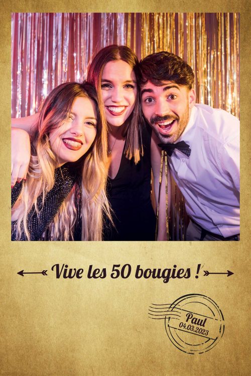 photobooth selfie borne événement mariage anniversaire soirée voyage timbre