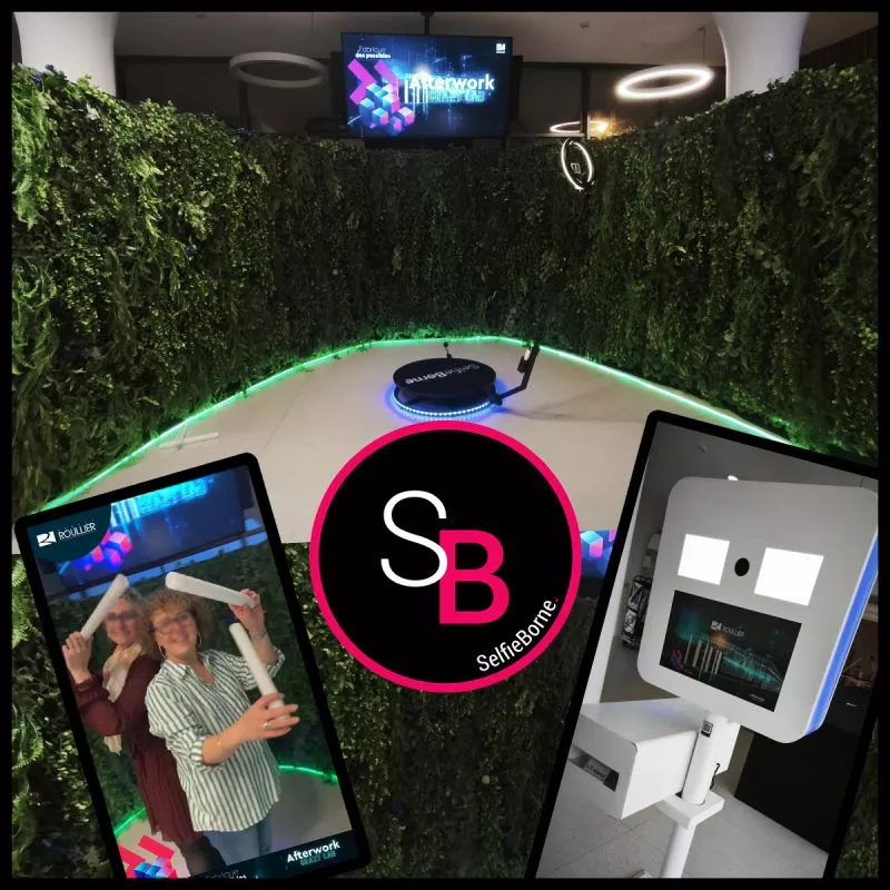animation afterwork photobooth borne photo vidéo 360 groupe roullier